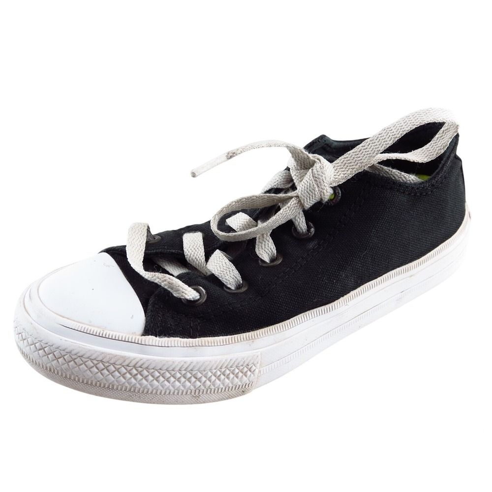 Converse All Star Black Fabric Casual Shoes Toddler‎ Boys Sz 12